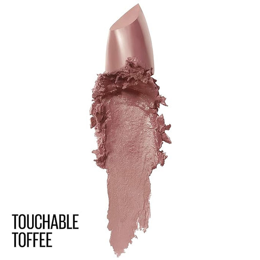 Maybelline Color Sensational Lipstick, Lip Makeup, Cream Finish, Hydrating Lipstick, Touchable Taupe, Nude ,1 Count