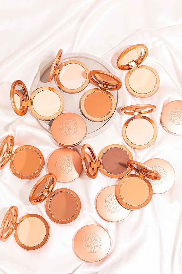 YENSA Super Serum Silk Powder Foundation - Matte Foundation Makeup to Blur and Smooth Pores - Provides a Radiant and More Even Skin Tone for a Natural, Healthy Glow - Deep 1 (0.35 oz)