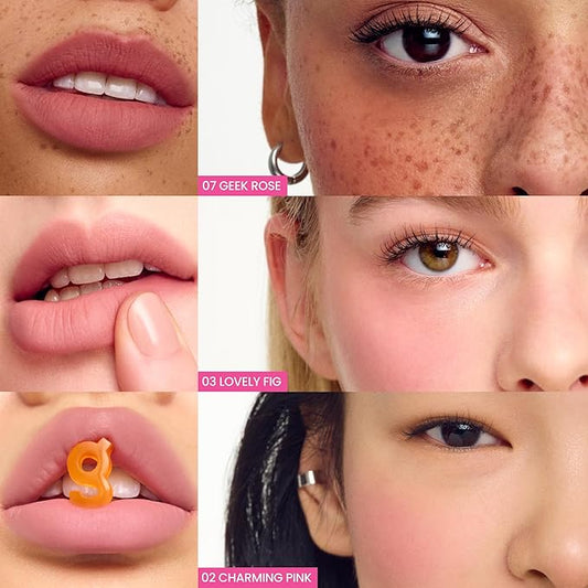 COLORGRAM NUDE BLUR TINT 09 RED BOMB | Soft Velvet Matte Lip Stain & Cheek Tint