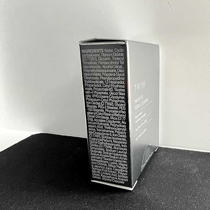 [*Mini Size*] TIRTIR Aura Glow Silver Cushion | Korean Cushion Foundation, (#17C Porcelain, 0.15 Fl Oz)