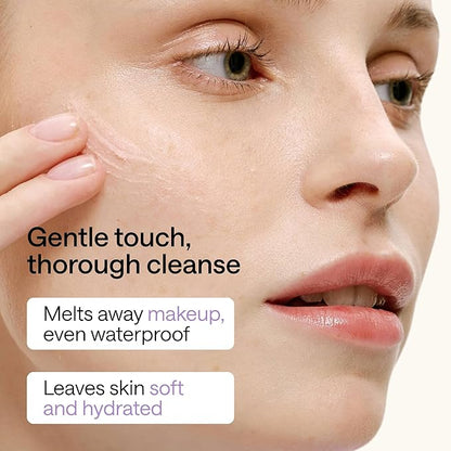 Cleansing Gel Makeup Remover Stick - Melt Cosmetics with Travel Size Facial Cleanser for Sensitive Skin - Cleansing Balm - Clean Makeup Travel Face Cleanser Balm - Paraben, Sulfate Free