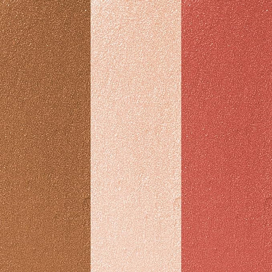 Julep Skip The Brush Cream to Powder Blush Stick Trio - Blendable and Buildable Color - 2-in-1 Blush and Lip Makeup Stick, Neutral Bronze, Sheer Glow, Desert Glow