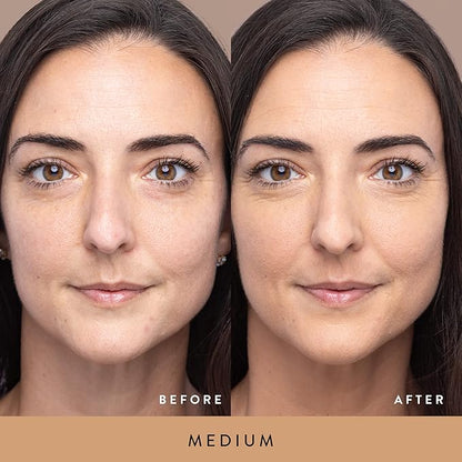 LAURA GELLER Double Take Liquid Foundation | Medium to Full Coverage, Natural Matte Finish, Medium