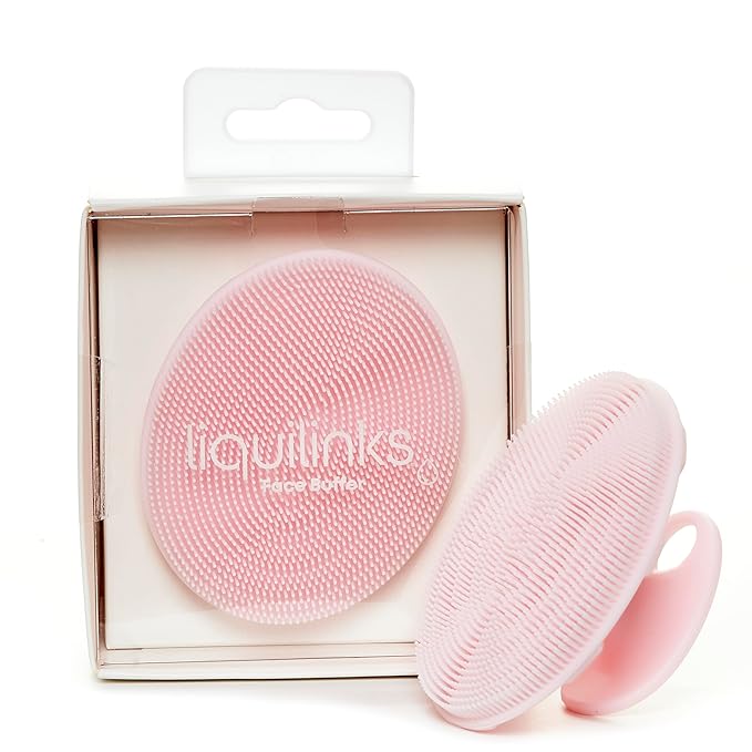 Face Buffer for Washing Face, Reducing Pore Size and Cleansing Skin - Silicone Spa Accessory - Essential Skincare Tool for Teen Girls Blush Pink
