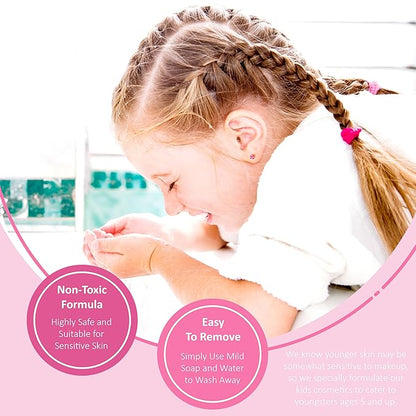 24pc Flavored Lip Gloss for Kids and Teens - Unicorn Themed Lip Gloss in Assorted Fruity Flavors, Unicorn Gifts for Girls, Teen Girls Party Favors, Non Toxic Makeup