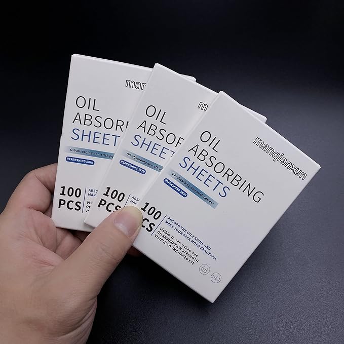 Premium Oil Blotting Paper Sheets, Translucent, Soft Face Blotting Paper Stay Skin Fresh and Smooth, for Facial Skin Care & Make Up(Blue) (3)