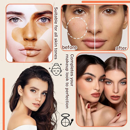 15 Colors Correcting Concealer Palette with Brush,Colors Corrector Palettes Long Lasting Moisturizing Cream Contour Makeup Palette
