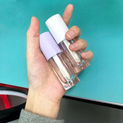 COSIDEA 14pcs Empty 6ml big brush lip gloss tubes for DIY lip gloss,White lipgloss containers