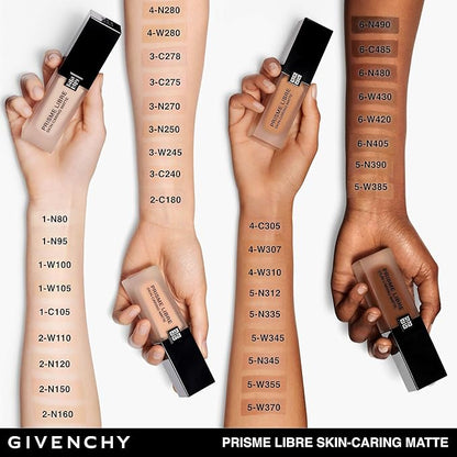 Prisme Libre Skin-Caring Matte Foundation - 1-W105 Fair with Warm Yellow Tones by Givenchy for Women - 1 oz Foundation