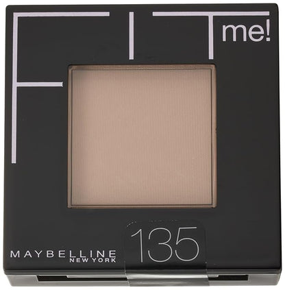 Maybelline New York Fit Me! Powder, 135 Creamy Natural, 0.3 Ounce