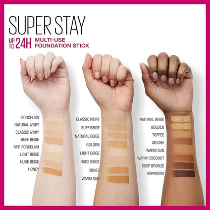 Maybelline New York Super Stay Foundation Stick for Normal To Oily Skin, Deep Bronze, 0.25 Ounce