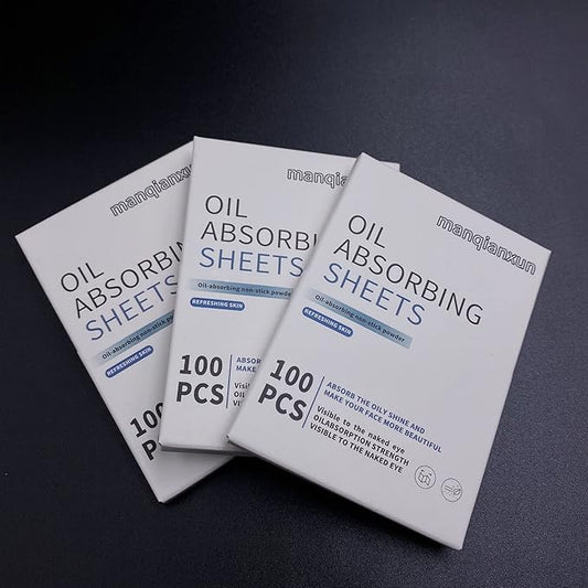 Premium Oil Blotting Paper Sheets, Translucent, Soft Face Blotting Paper Stay Skin Fresh and Smooth, for Facial Skin Care & Make Up(Blue) (3)