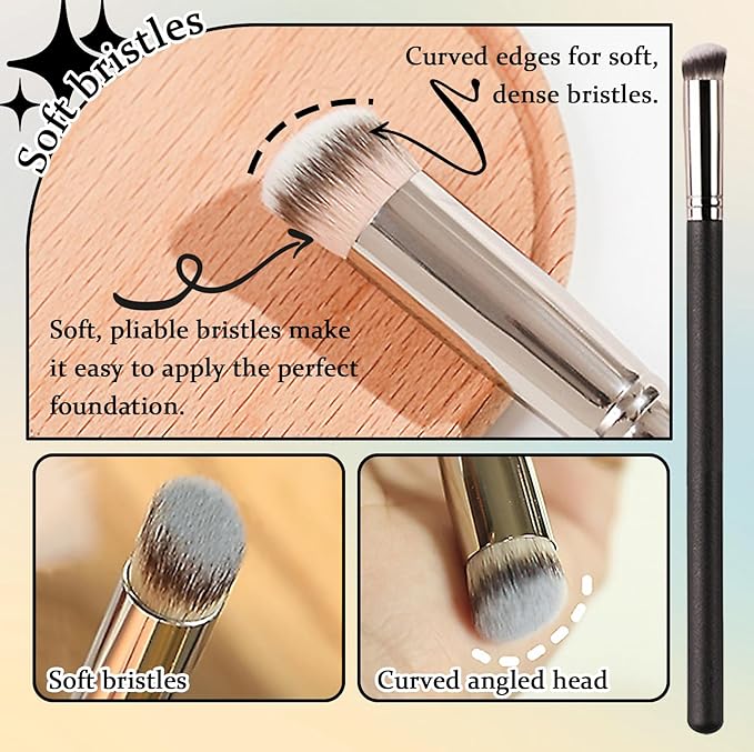 2PCS Hydrating BB Cream,Full Coverage Concealer Liquid Foundation for All Skin Types,Face Sunscreen SPF 50 PA++++ Long Lasting Moisturizing Oil Control Foundation Makeup Brush Set（Ivory & Natural）