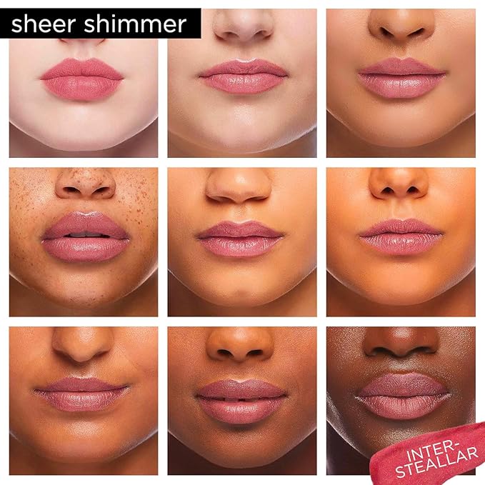Pure Cosmetics Pure Illumination Lip Gloss - LED-lit Applicator w/Side Mirror - Non-Sticky, Moisturizing & Hydrating Lip Glosses - Soothes & Protects Dry Chapped Lips (Interstellar)