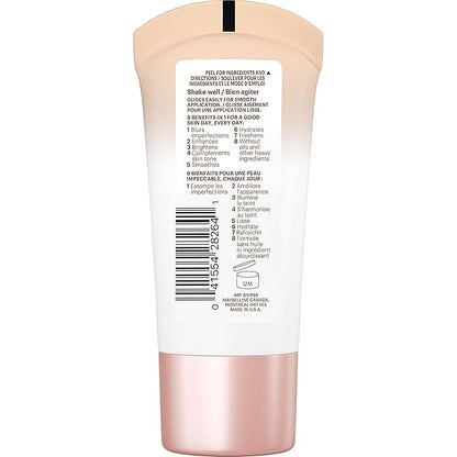 Maybelline Dream Fresh Skin Hydrating BB cream, 8-in-1 Skin Perfecting Beauty Balm with Broad Spectrum SPF 30, Sheer Tint Coverage, Oil-Free, Medium, 1 Fl Oz (Pack of 2)