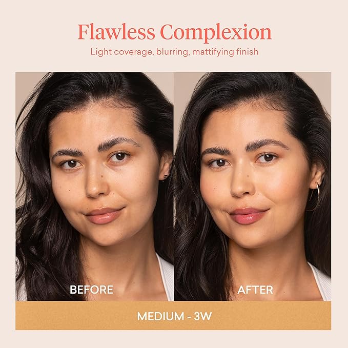 Toty by Sofia Vergara - Ilumina CC Creamy Compact SPF 50+ Mineral Broad Spectrum Sunscreen for Face + Ilumina Brush - CC cream foundation with spf 50 - MAKEUP - 3W Bundle