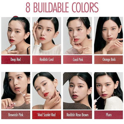 ALLIONE Korean Lip Tint Balm, Velvet Matte Tint Stain, Moisturizing Hydrating Cream for Soft Lips, Smudge-proof Color