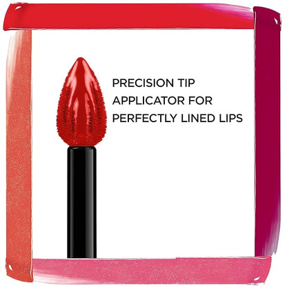 L’Oréal Paris Makeup Brilliant Signature Shiny Lip Stain, High Impact Glossy/Shiny Finish with a Lightweight Feel, Be Brilliant, 0.21 fl. oz. (Pack of 2)