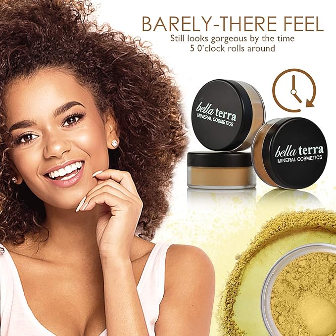 Bellaterra Cosmetics Mineral Powder Foundation, Matte, Maple, 9 Grams