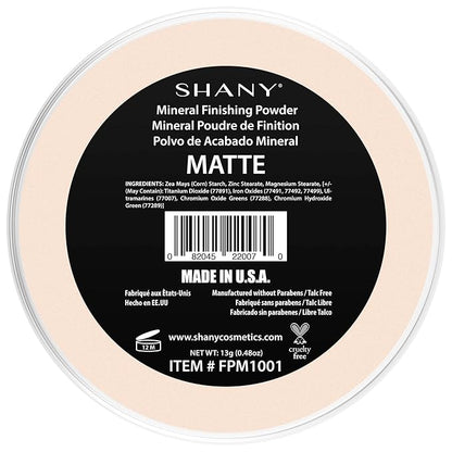 SHANY Mineral Finishing Powder - Paraben Free/Talc Free - Matte