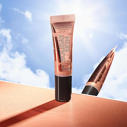 Catrice | Holiday Skin 4-in-1 Luminizer | Liquid Bronzer, Contour, Highlight & Blush for Radiant & Glowy Skin | Vegan & Cruelty Free