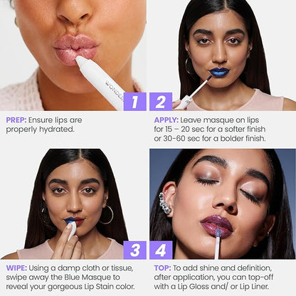 Wonderskin Wonder Blading Lip Stain Peel Off Masque - Long Lasting, Waterproof and Transfer Proof Pink Lip Tint, Matte Finish Peel Off Makeup (Beautiful Masque)