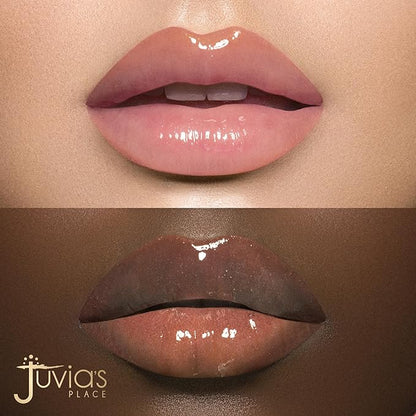 Juvia's Place Magic Lip Oil - Watermelon - Smooth, Hydrating with Vitamin E for Soft, Glossy, Juicy Lips - Infused with Fruit Extracts - Tinted, Shimmering, Lightweight & Non-sticky Lip Oil for Summer