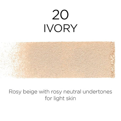 L'Oreal Paris Infallible Fresh Wear Foundation in a Powder, Up to 24H Wear, Ivory, 0.31 oz.