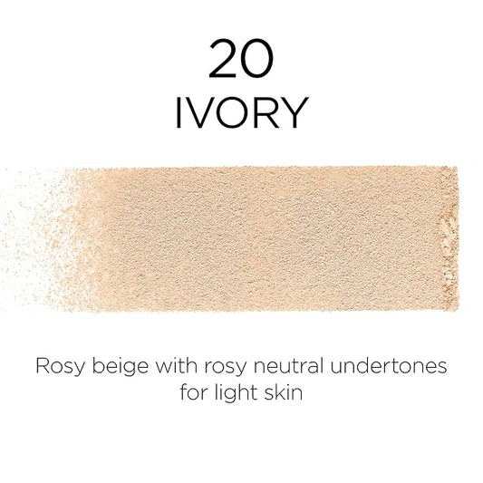 L'Oreal Paris Infallible Fresh Wear Foundation in a Powder, Up to 24H Wear, Ivory, 0.31 oz.