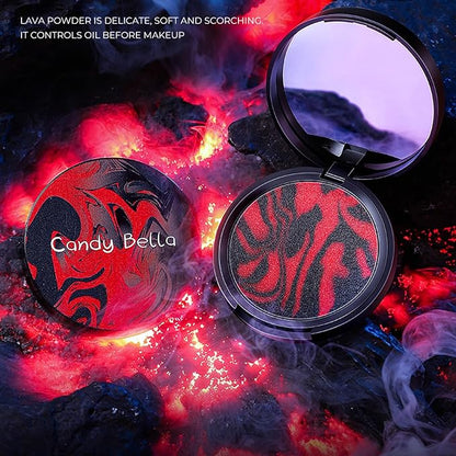 Oil Control Matte Setting Powder, Jelly Face Pressed Powder Foundation Makeup, Smooth Flawless Long Lasting Compact Powder, for Blurring Pores & Even Tone