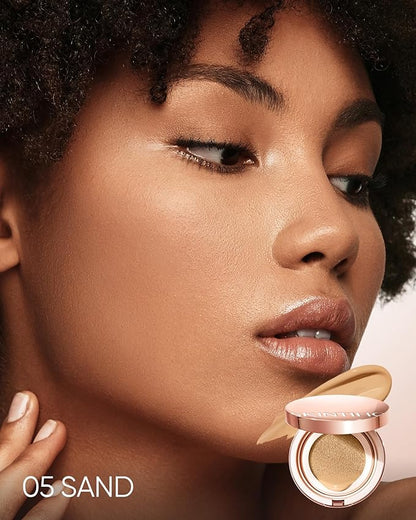 Cushion Foundation | Cover All Perfect Air Cushion | SPF 35 PA++++ | Oil-Control Waterproof Fondation Sweatproof Matte Finish Poreless Foundation Flawless BB Cream CC Makeup