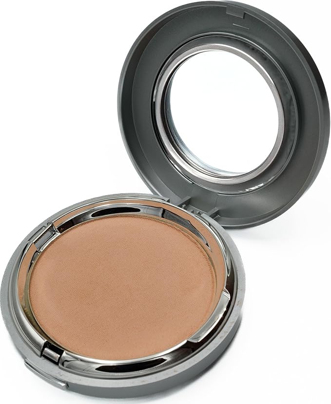 Medium Dark Buildable Coverage Long Lasting Pressed Finishing Powder, Oil Control Mattifying Shine Free, No Animal Testing, Cruelty, Talc & Paraben Free
