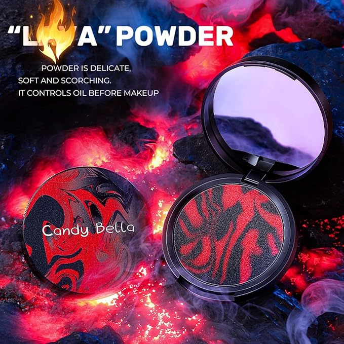 Jelly Pressed Powder, Oil Control Setting Powder, Matte Smooth Finishing Powder, Powder-free Lightweight Foundation Powder with Puff for Smooth and Delicate Skin
