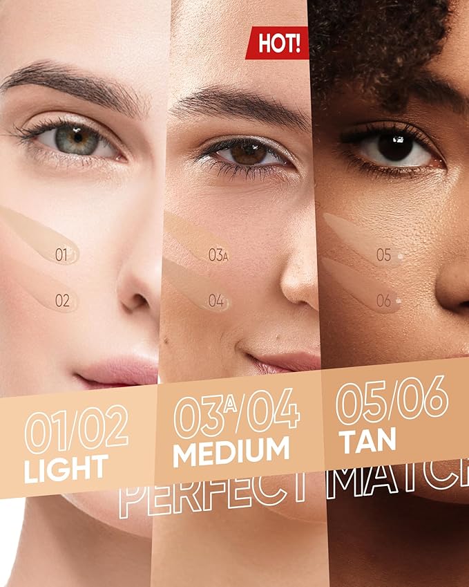 Cushion Foundation | Cover All Perfect Air Cushion | SPF 35 PA++++ | Oil-Control Waterproof Fondation Sweatproof Matte Finish Poreless Foundation Flawless BB Cream CC Makeup