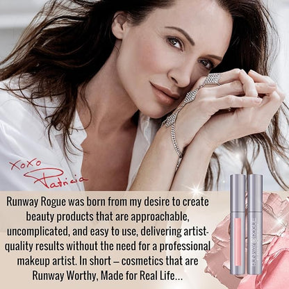 Runway Rogue Classic Lip Gloss, Pale-Purple Sheer Iridescent Hydrating Lip Gloss, ‘Purple Haze’