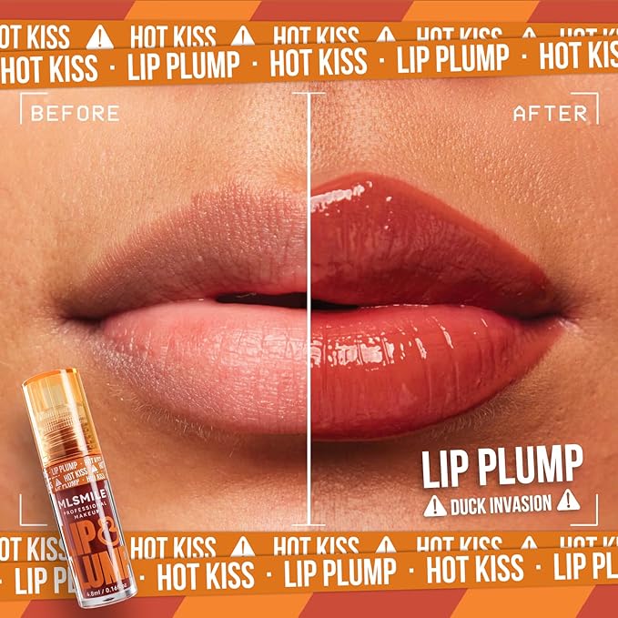 Duck Lip Plumper Glow - Hydrating Fat Lip Oil Plumper Gloss & Glitter Shine Make Lips Fuller (01)