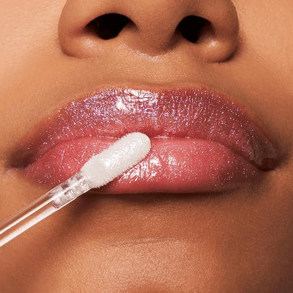 essence | Meta Glow Multi-Reflective Lip Gloss | Iridescent Shimmer, Holographic, Non-Sticky & Comfortable | Vegan & Cruelty Free (01 | Cyber Space)