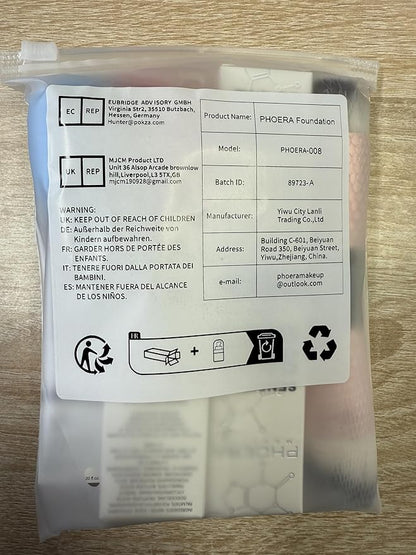 PHOERA Foundation Full Coverage,and 2024 New PHOERA Foundation Makeup for Mature Skin, Wrinkles Matte Natural Finish for a Flawless Complexion with Medium Coverage (102+N02/Nude+Nude)