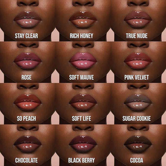 Juvia's Place Volumizing Gloss Sticks True Nude - Shiny Luscious Lips with Nourshing Hydration, Plumping Gloss, Lip Plumper Gloss, Plumping Lip Balm, Hydrating Lip Gloss