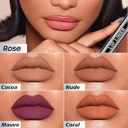Lip Stain - Lip Liner Stain, Long-Lasting Moisturizing Lip Liner Peel Off, Waterproof Lip Tint with Matte Finish Stay On All Day, Transfer-Proof, Instant Peel Off Lip Stain (Mauve)