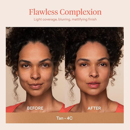 Toty by Sofia Vergara - Ilumina CC Creamy Compact SPF 50+ Mineral Broad Spectrum Sunscreen for Face - Tinted Blurring Balm SPF- Matte, Light Coverage - Water & Sweat Resistant - All Skin Types - 4C