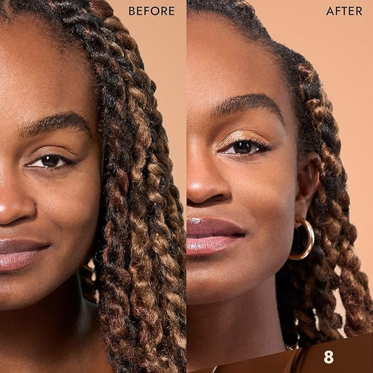 Cover FX Radiant Start Tinted Moisturizer Luminous Finish | Suitable For all Skin Types| Moisturizing Makeup| Light Coverage | 8- Deep skintones with neutral warm undertones