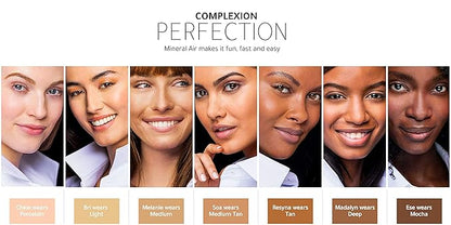 Mineral Air Complexion and Blush Kit | Flawless Mineral Foundation & Blush Application- Deep