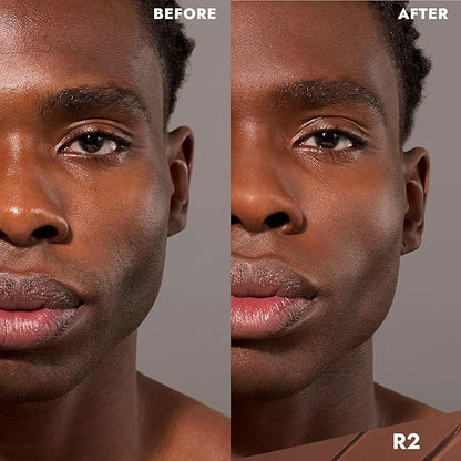 COVER FX Complete Coverage Kit: Total Cover Cream Foundation - Shade R2 + Custom Cover Blending Brush