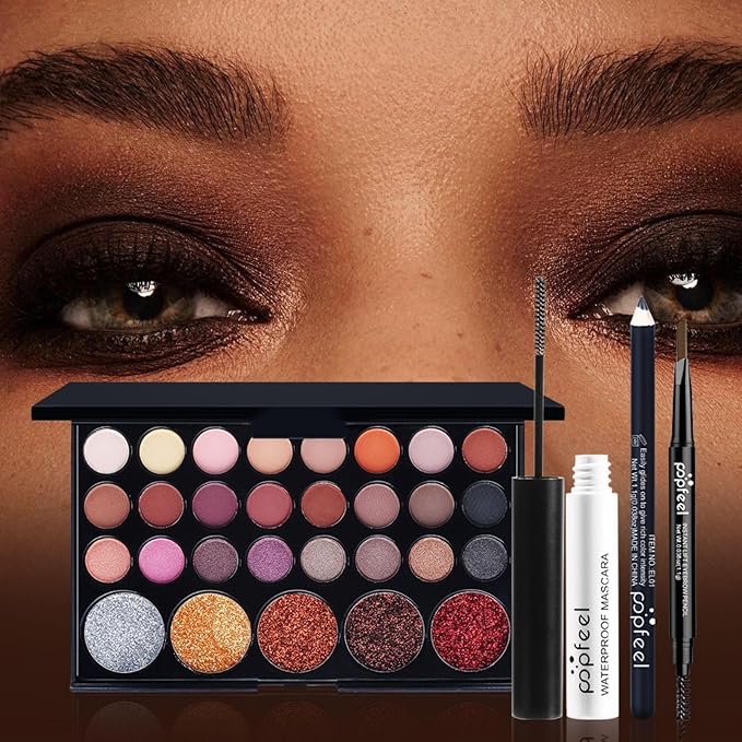 Makeup Set Box, Festival Surprise Assortment Gift with Professional Makeup Products, Cosmetics Set Party Favors for Women Girls Teenager, Vegan & Cruelty-Free, Set B