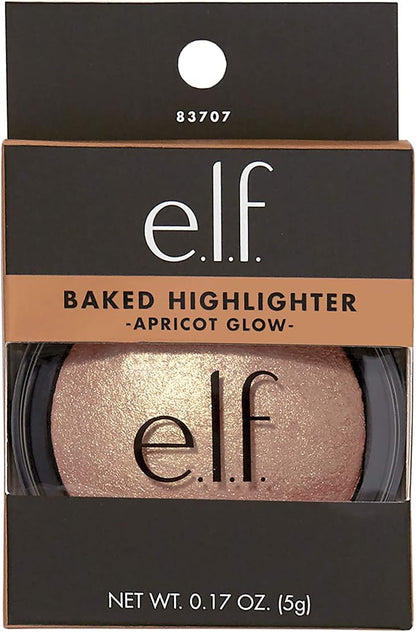 Elf Cosmetics Baked Highlighter 83707 Apricot Glow, 1.1 Ounce