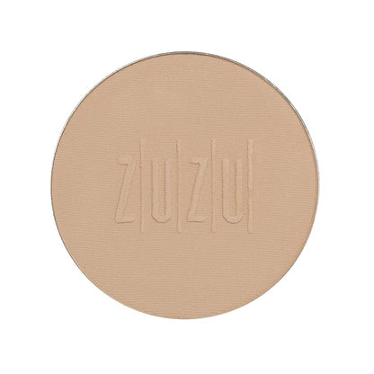 ZUZU LUXE Mineral Powder, Dual Powder Foundation, medium to full coverage, natural finish. Natural, Paraben Free, Vegan, Gluten-free, Cruelty-free, Non GMO, .32 oz. (Refill D-17)