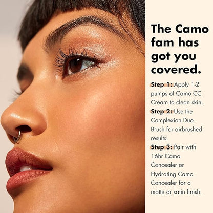 e.l.f. Camo CC Cream, Color Correcting Medium-To-Full Coverage Foundation with SPF 30, Medium 330 W, 1.05 Oz (30g)