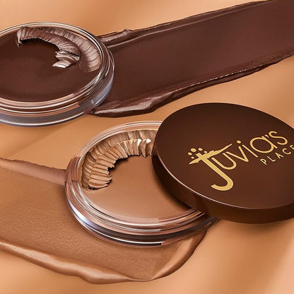 Juvia's Place Bronzed Cream Bronzer - Cocoa - Smooth Cream Bronzer Pot for Sun-Kissed Glow & Warmth, Buildable & Blendable Makeup Contour with Long-Lasting Matte Shimmer Finish, Highly Pigmented