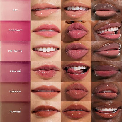 Tower 28 ShineOn Milky Lip Jelly, CASHEW, Non-Sticky, Hydrating Vegan Lip Gloss in Milky Rosy Brown, Apricot and Raspberry Seed Oil, Moisturizing, Clean, Cruelty Free